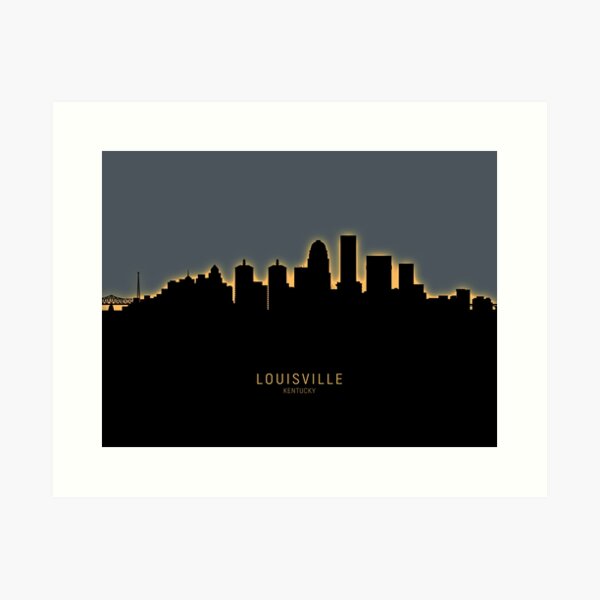 Item preview, Louisville Kentucky City Skyline designed and sold by ArtPrints.