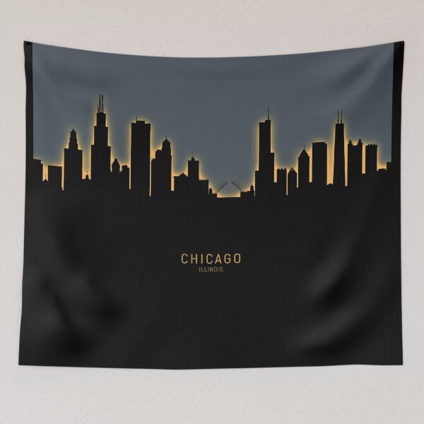 Item preview, Chicago Illinois Skyline designed and sold by ArtPrints.