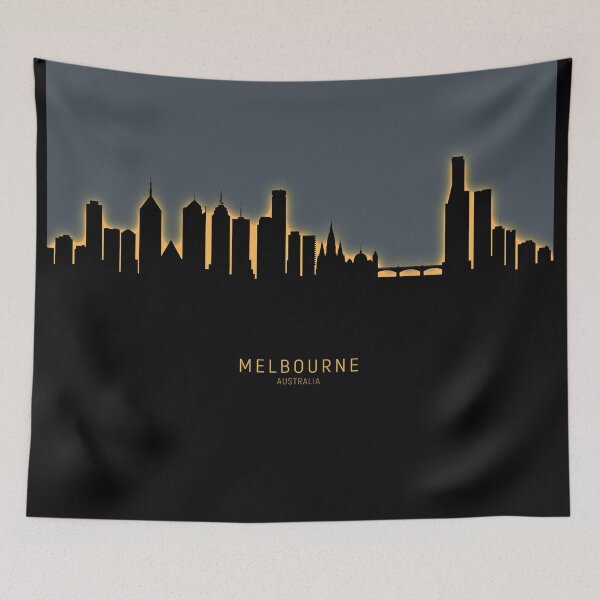 Item preview, Melbourne Australia Skyline designed and sold by ArtPrints.
