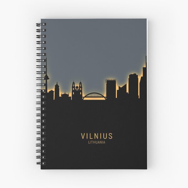 Item preview, Vilnius Lithuania Skyline designed and sold by ArtPrints.