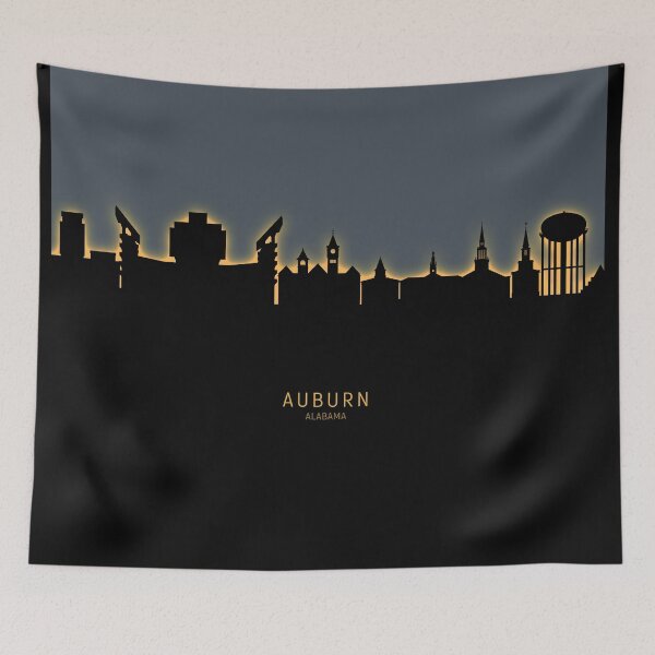 Item preview, Auburn Alabama Skyline designed and sold by ArtPrints.