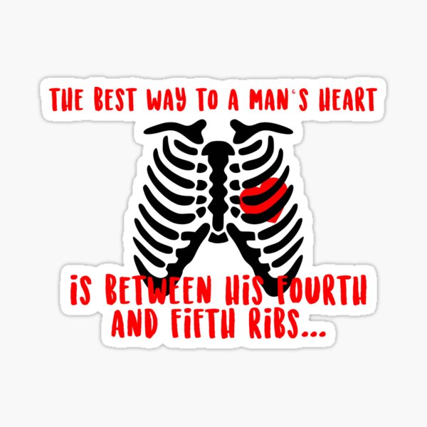 Item preview, Way to A Man's Heart is Between His 4th and 5th Ribs [medical, nursing, cardio] designed and sold by MED ALLEY.