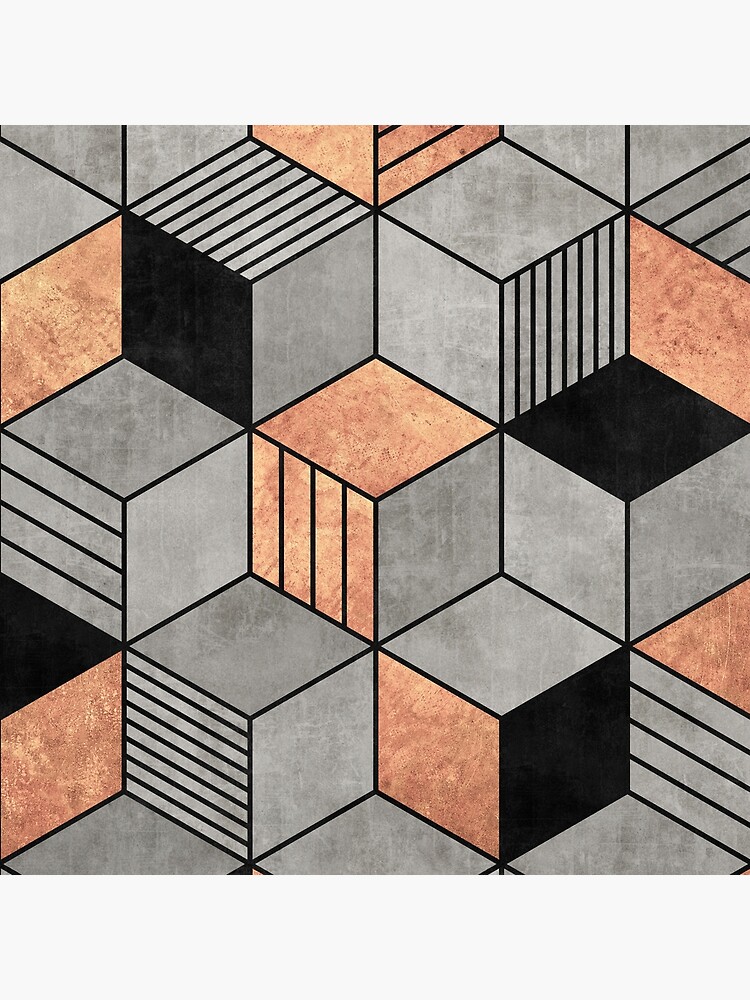 Concrete and Copper Cubes 2 by ZoltanRatko
