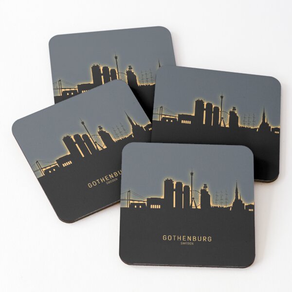 Item preview, Gothenburg Sweden Skyline designed and sold by ArtPrints.