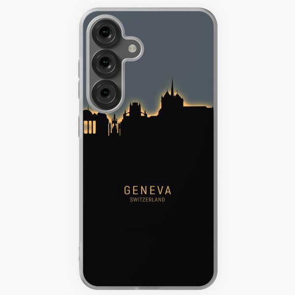 Item preview, Geneva Switzerland Skyline designed and sold by ArtPrints.