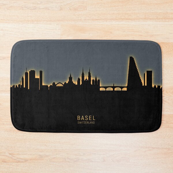 Item preview, Basel Switzerland Skyline designed and sold by ArtPrints.