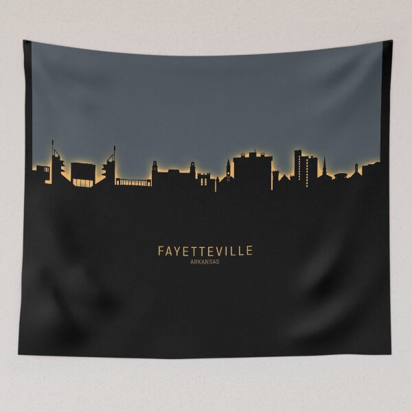 Artikelvorschau, Fayetteville Arkansas Skyline entworfen und verkauft von ArtPrints.