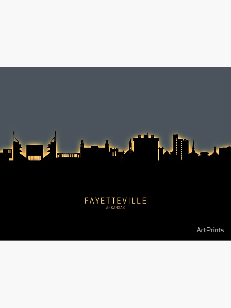 Fayetteville, Arkansas·3" Waterproof Vinyl Sticker·Vivid