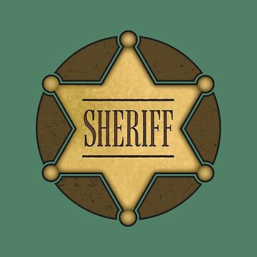 Gold Grand County Sheriff Badge - Ranger/Police/Cowboy Wild West Western US  Law