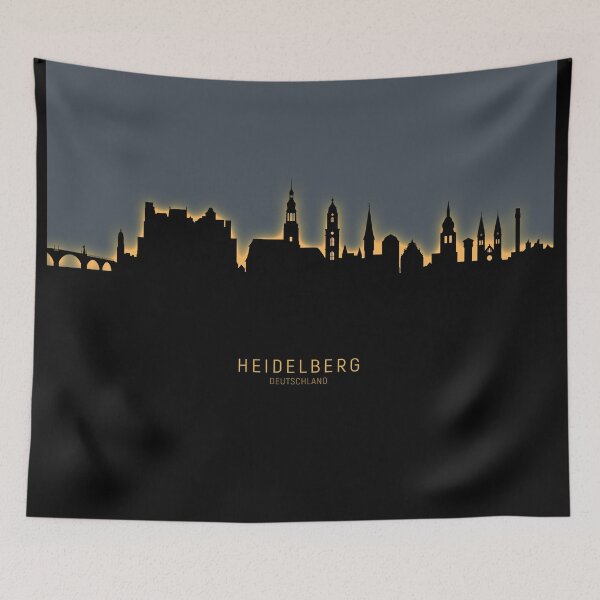 Item preview, Heidelberg Germany Skyline designed and sold by ArtPrints.