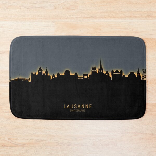 Item preview, Lausanne Switzerland Skyline designed and sold by ArtPrints.