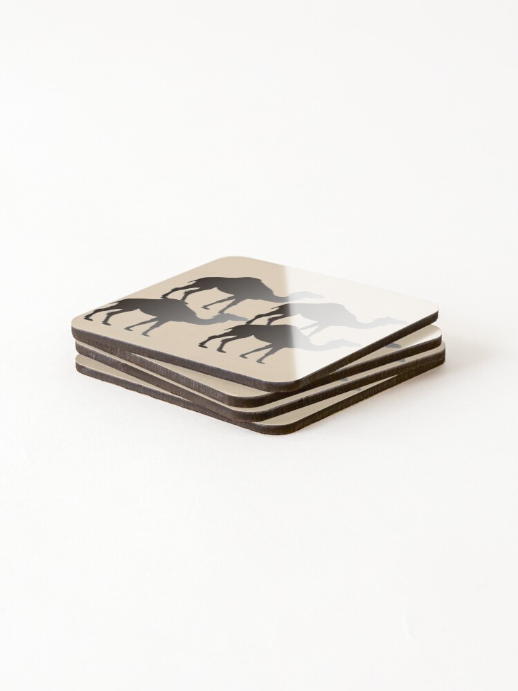 Thumbnail 4 of 5, Coasters (Set of 4), Camels designed and sold by Raju2018.