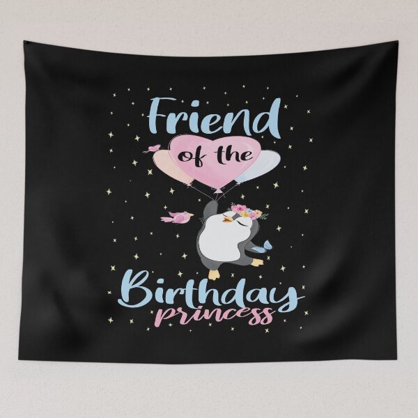 Item preview, Friend Of The Birthday Princess Penguin Girls B-day Party design designed and sold by Grabitees.
