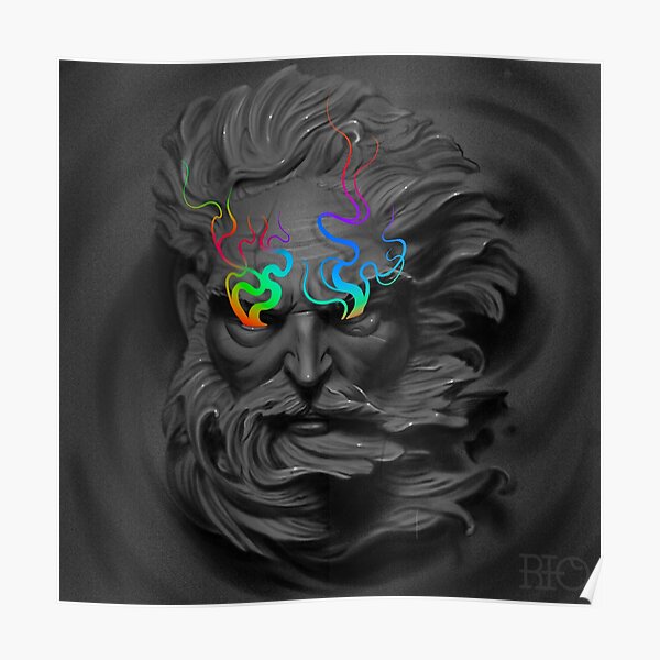 Black Zeus Posters Redbubble