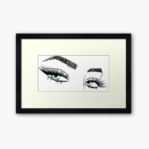 Vista previa del artículo con la obra «Jefe de niña de ojos verdes», diseñado y vendido por savanamms6.