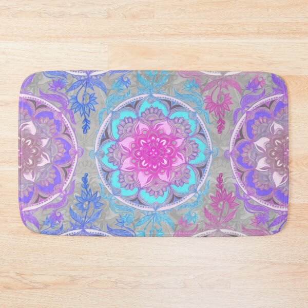Item preview, Pink, Purple and Turquoise Super Boho Medallions designed and sold by micklyn.