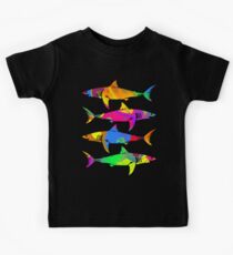 Colorful Sharks Kids Tee