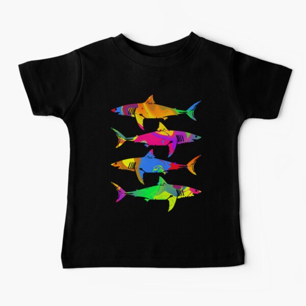 Colorful Sharks Baby T-Shirt
