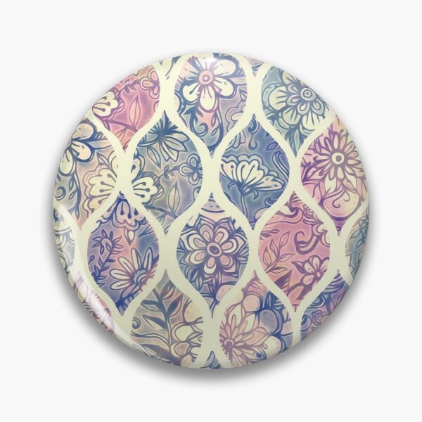 Item preview, Patterned & Painted Floral Ogee in Vintage Tones designed and sold by micklyn.
