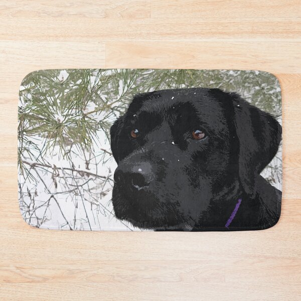 Item preview, Sparkling Pines - Black Labrador designed and sold by BlackDogArtJudy.