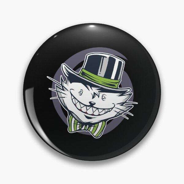 Item preview, Grinning crazy cat with a hat designed and sold by DerSenat.