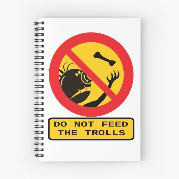 Item preview, WARNING TROLLS designed and sold by FUZZ PI.