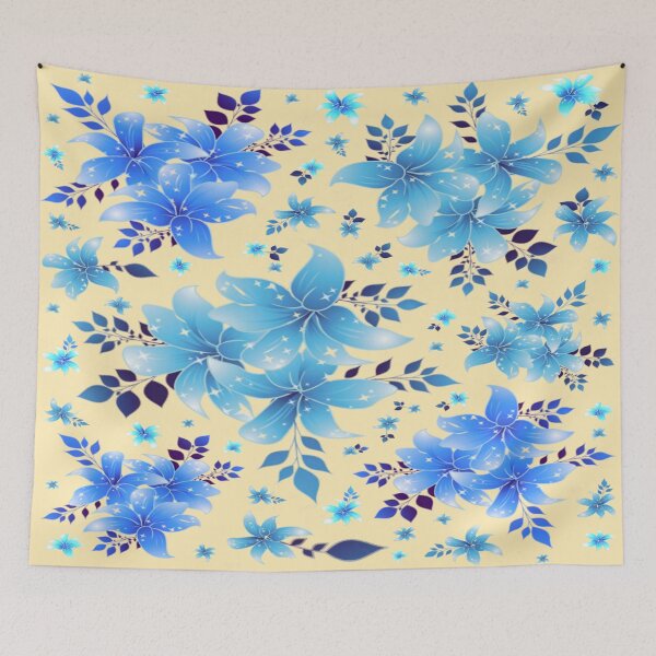 Item preview, Blue Lily flower design. decorative and stylish, home furnishing, style. designed and sold by jayne0524.