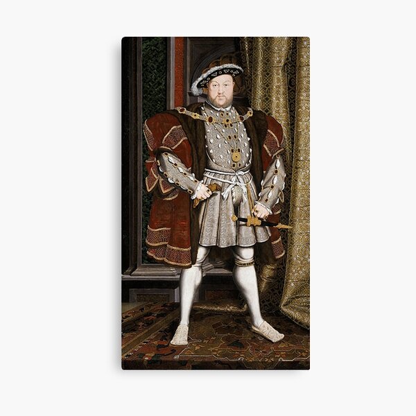 Henry VIII. KING of England. Canvas Print