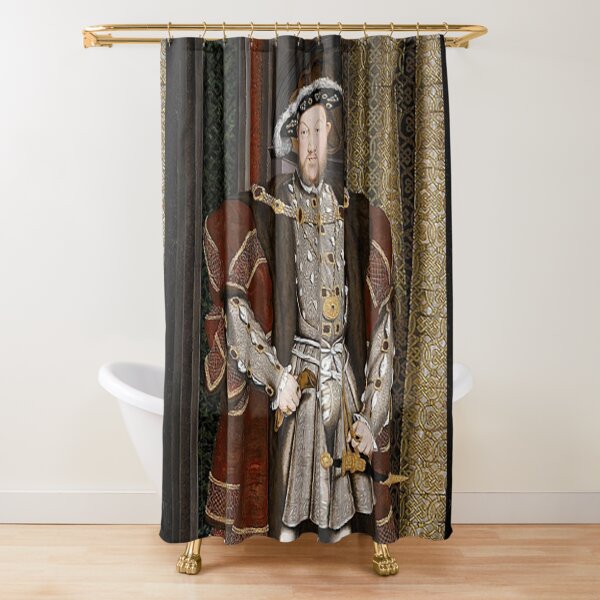 Enrique VIII. REY de Inglaterra. Cortina de ducha