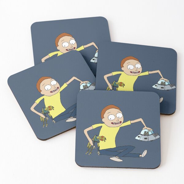 Morty and Krombopulos Michael Coasters (Set of 4)