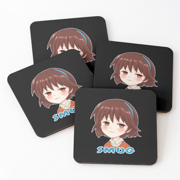 Item preview, Smug Face Cute Anime Girl Gift For Otaku Fan designed and sold by Pubi.