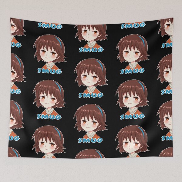 Item preview, Smug Face Cute Anime Girl Gift For Otaku Fan designed and sold by Pubi.