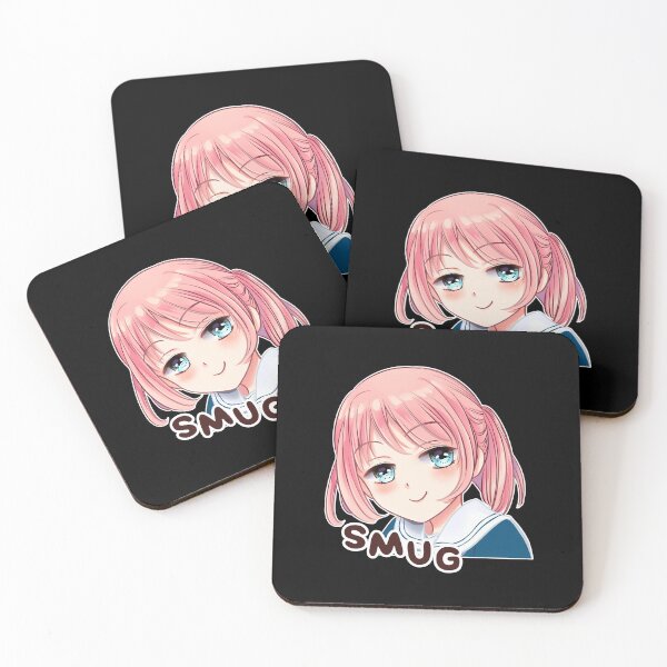 Item preview, Smug Face Cute Anime Girl Gift For Otaku Fan designed and sold by Pubi.