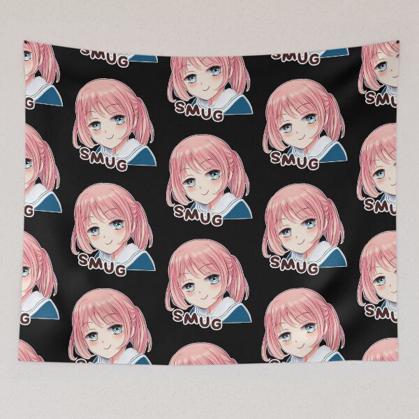 Item preview, Smug Face Cute Anime Girl Gift For Otaku Fan designed and sold by Pubi.