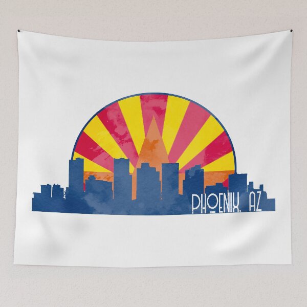 Item preview, Phoenix Skyline Arizona Flag Design  designed and sold by Decal Mania.