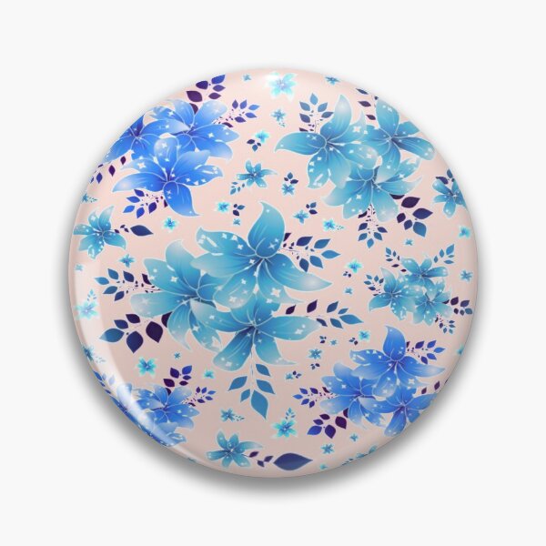 Item preview, Blue Lily flower design. decorative, stylish, graceful, garnish, make-over, decor designed and sold by jayne0524.