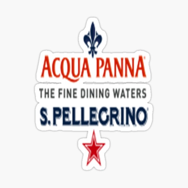 S Pellegrino Acqua Panna Sticker By Marcosmorrison Redbubble