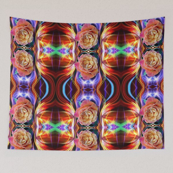 Item preview, ABSTRACTION  AND ROSES,colorful abstraction designed and sold by Adri Barnard.