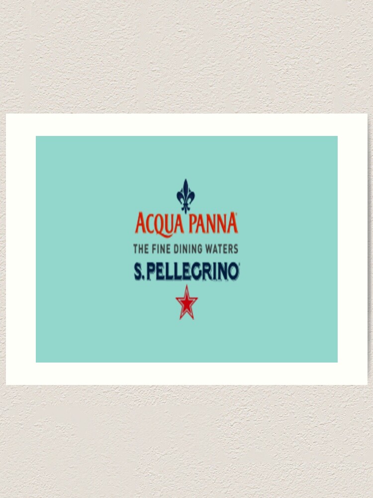 S Pellegrino Acqua Panna Art Print By Marcosmorrison Redbubble