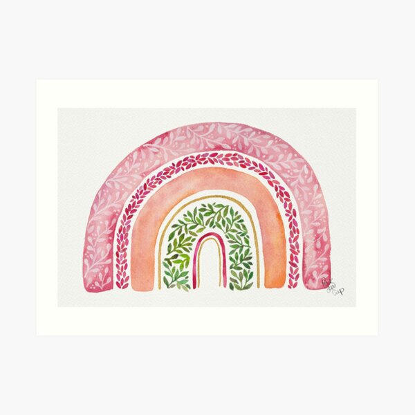 Watercolor Rainbow Art Print