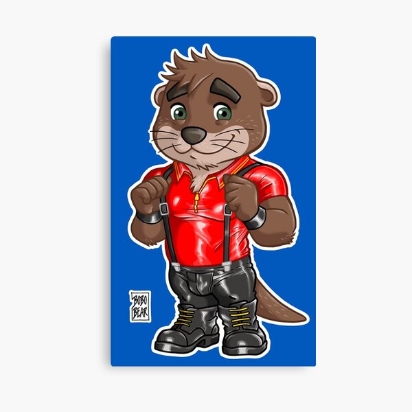 RUBBER OTTER - BEARZOO SERIES Canvas Print