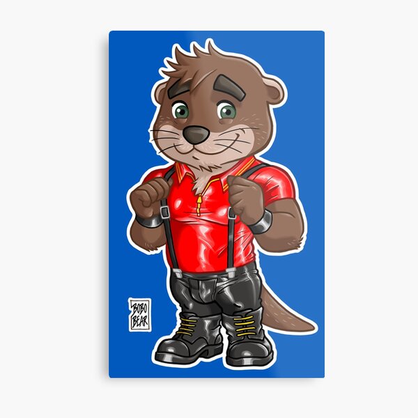 RUBBER OTTER - BEARZOO SERIES Metal Print