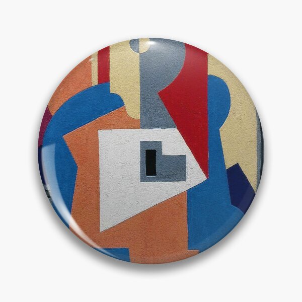 Artikelvorschau, Albert Gleizes Öl Leinwand Komposition 1922 Fine Art Clock entworfen und verkauft von ClocksMan.