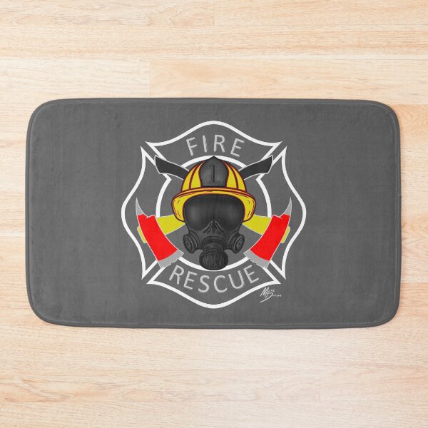 Item preview, Fire Rescue white Maltese cross outline designed and sold by MortalDesigns.