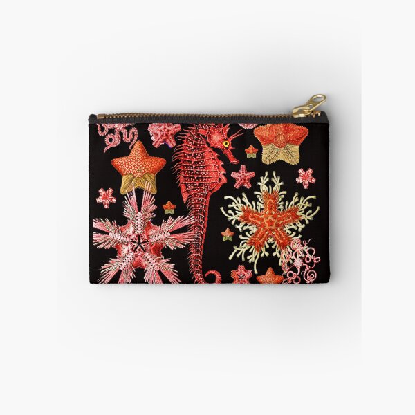Item preview, RED SEAHORSE AND SEASTARS IN BLACK Sea Life designed and sold by BulganLumini.