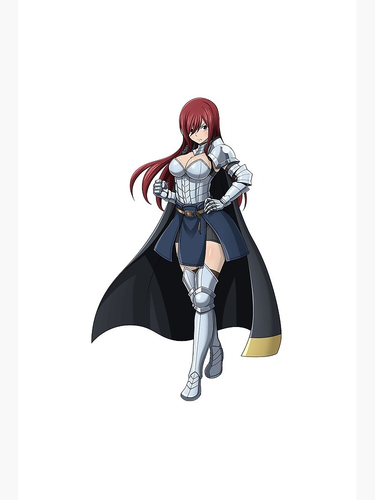 Erza Scarlet Fairy Tail Art Board Print By Himeuwu Redbubble