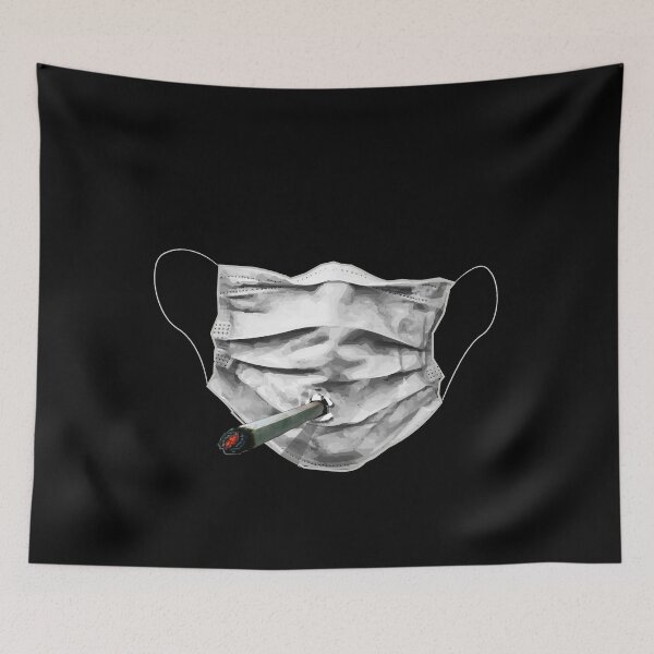 Item preview, Fabric mask with smoke filter designed and sold by Teecha.