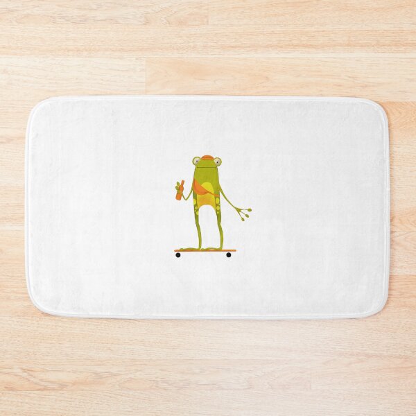 Item preview, Copy of Hipster Frosch Berlin with fanny pack, bionade, e-skatboard on white background designed and sold by KiwiBrush.