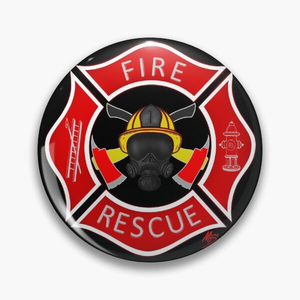 Item preview,  Fire Rescue red Maltese cross firefighters symbol designed and sold by MortalDesigns.
