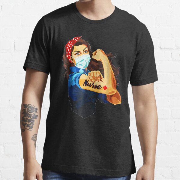 Infirmière forte Rosie Riveter T-shirt essentiel
